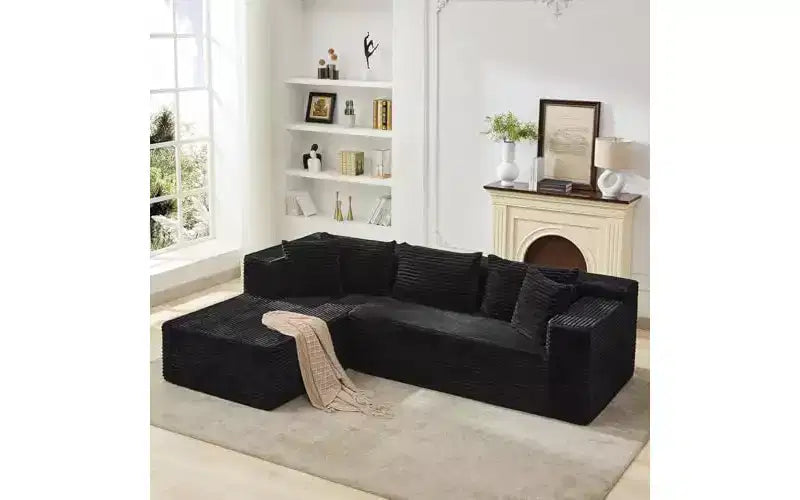 106 Cloud Sectional Couch with L-Shape Chaise,Modern Modular Sofa with Deep Seat,Upholstered Couches for Living Room,Left Facing