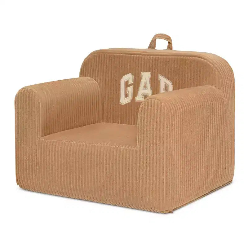 Gap Cozee Ribbed Velour Chair, Beige