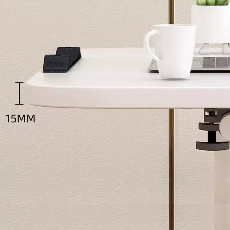 Table de lit réglable avec roulettes, bureau portable pliable pour ordinateur portable (hauteur réglable) pour bureau à domicile et poste de travail (1-pack)