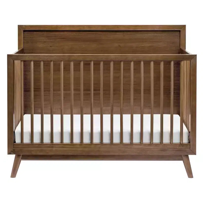 Lit de bébé convertible 4-en-1 Palma Mid-Century avec kit de conversion pour lit de tout-petit