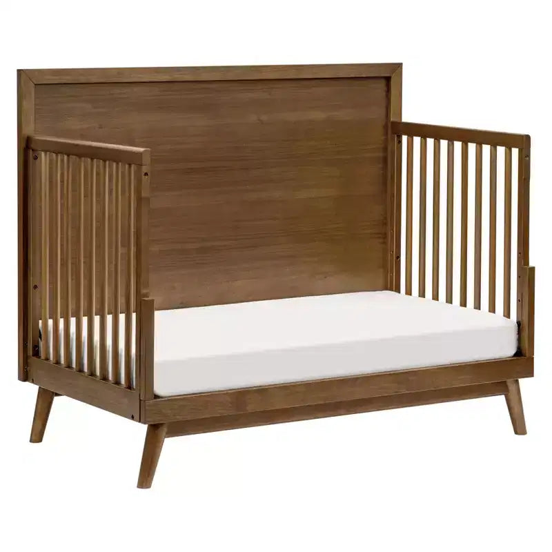 Lit de bébé convertible 4-en-1 Palma Mid-Century avec kit de conversion pour lit de tout-petit
