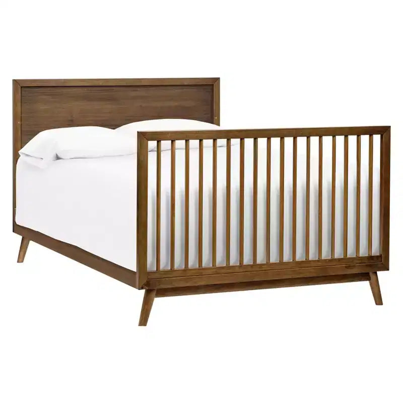 Lit de bébé convertible 4-en-1 Palma Mid-Century avec kit de conversion pour lit de tout-petit