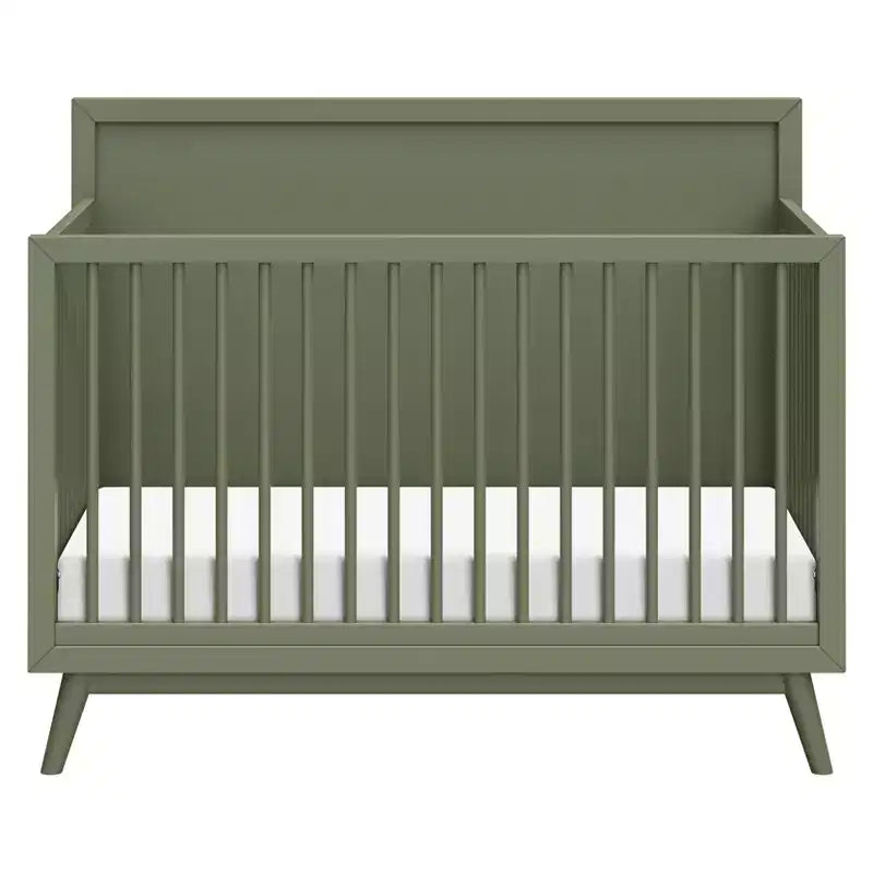 Lit de bébé convertible 4-en-1 Palma Mid-Century avec kit de conversion pour lit de tout-petit