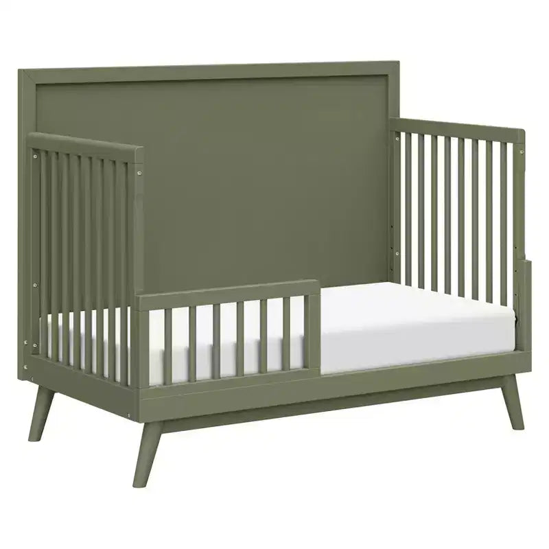 Lit de bébé convertible 4-en-1 Palma Mid-Century avec kit de conversion pour lit de tout-petit