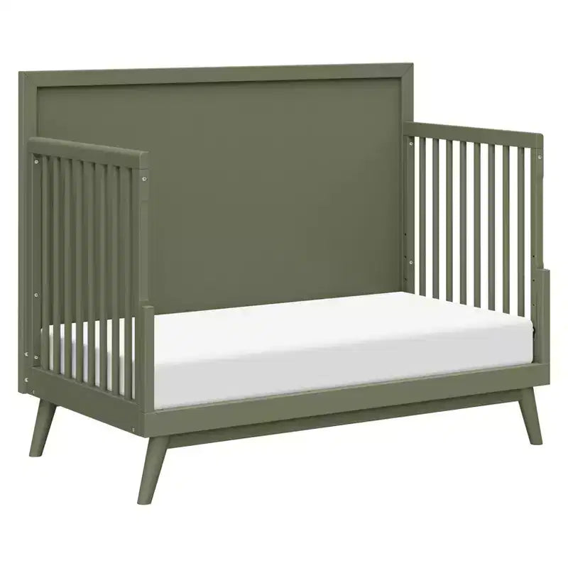 Lit de bébé convertible 4-en-1 Palma Mid-Century avec kit de conversion pour lit de tout-petit