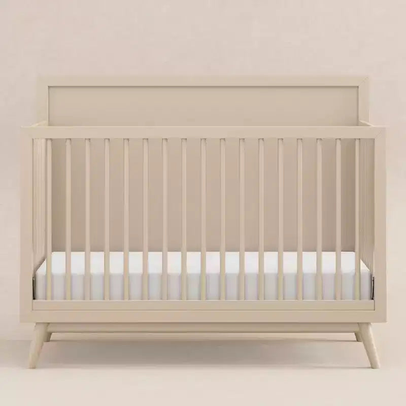 Lit de bébé convertible 4-en-1 Palma Mid-Century avec kit de conversion pour lit de tout-petit