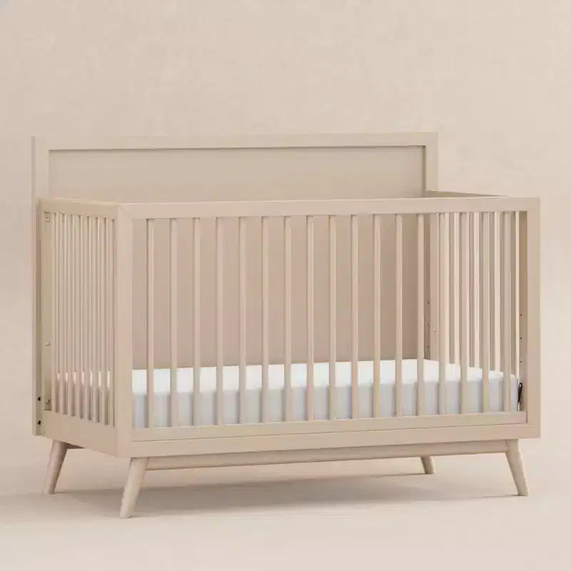 Lit de bébé convertible 4-en-1 Palma Mid-Century avec kit de conversion pour lit de tout-petit
