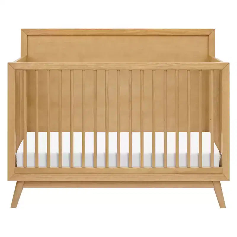 Lit de bébé convertible 4-en-1 Palma Mid-Century avec kit de conversion pour lit de tout-petit
