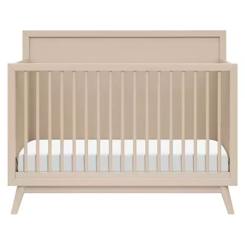 Lit de bébé convertible 4-en-1 Palma Mid-Century avec kit de conversion pour lit de tout-petit