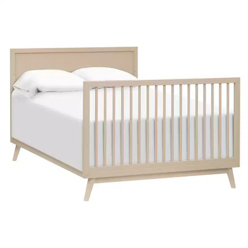 Lit de bébé convertible 4-en-1 Palma Mid-Century avec kit de conversion pour lit de tout-petit