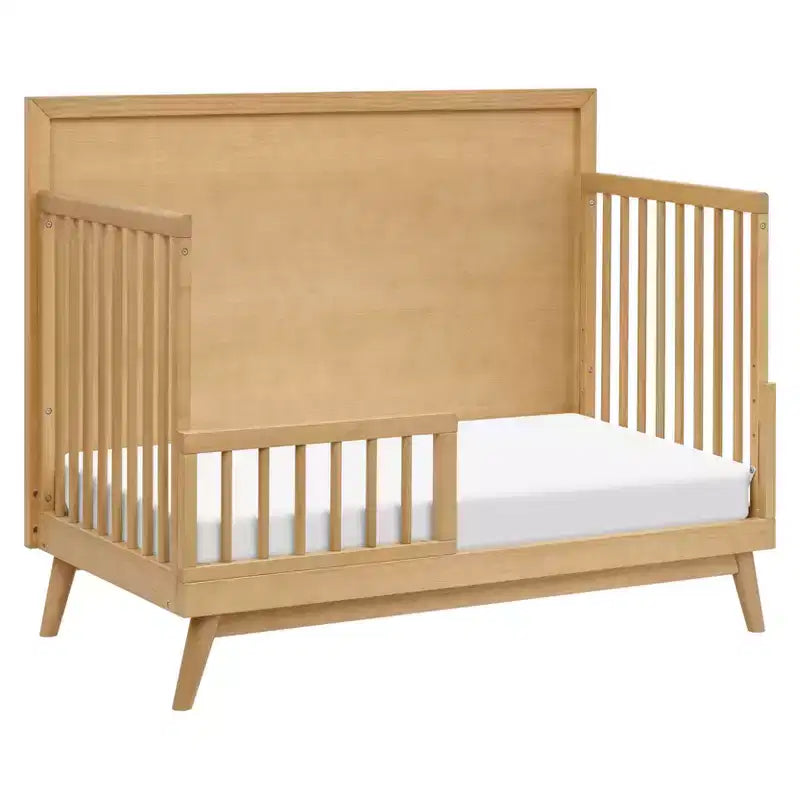 Lit de bébé convertible 4-en-1 Palma Mid-Century avec kit de conversion pour lit de tout-petit