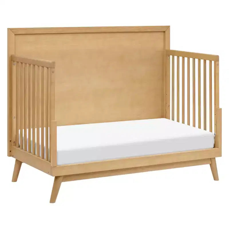 Lit de bébé convertible 4-en-1 Palma Mid-Century avec kit de conversion pour lit de tout-petit