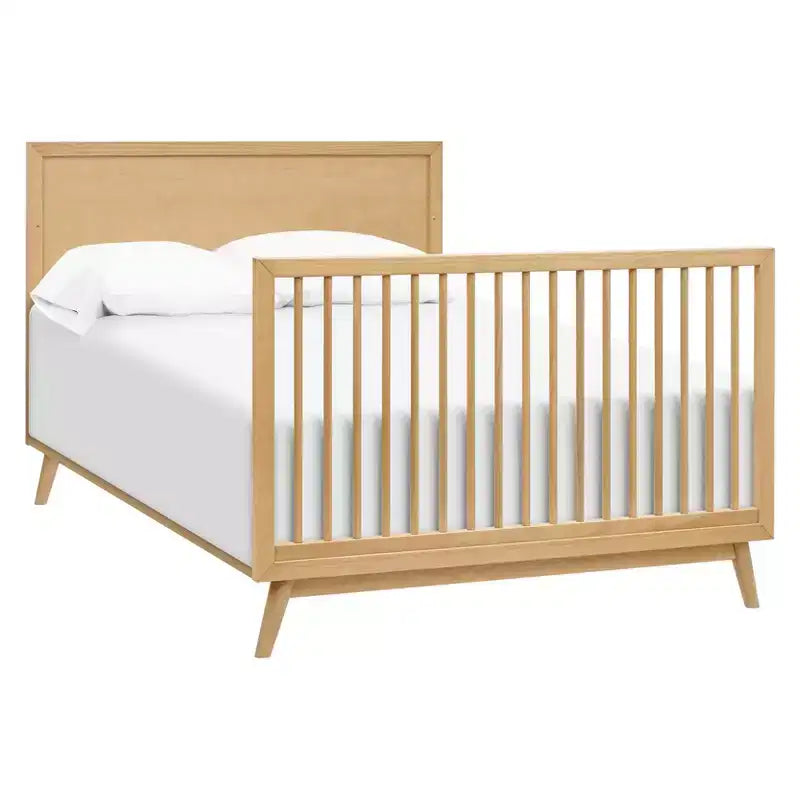 Lit de bébé convertible 4-en-1 Palma Mid-Century avec kit de conversion pour lit de tout-petit