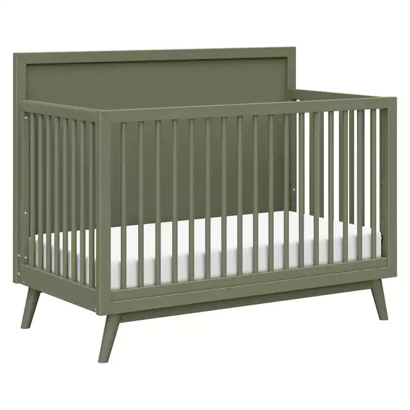 Lit de bébé convertible 4-en-1 Palma Mid-Century avec kit de conversion pour lit de tout-petit
