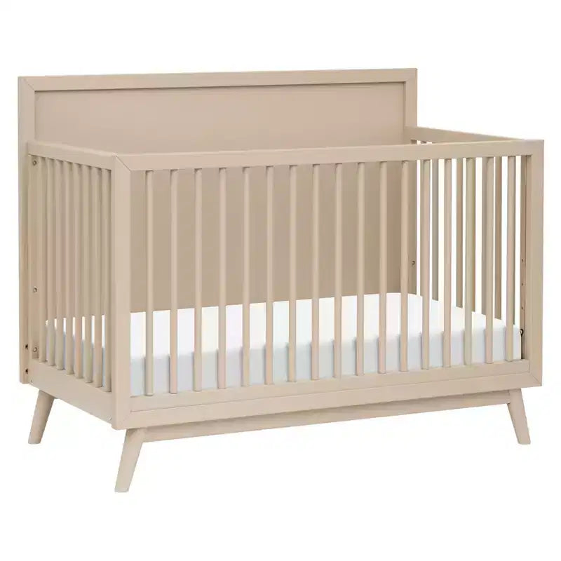 Lit de bébé convertible 4-en-1 Palma Mid-Century avec kit de conversion pour lit de tout-petit