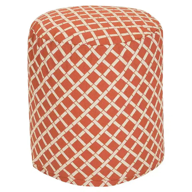 Majestic Home Goods,Pouf Bamboo Burnt