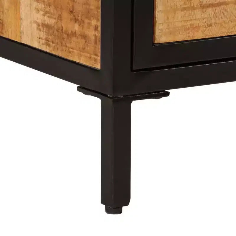 Table de chevet 40x30x52,5 cm en bois de manguier massif brut