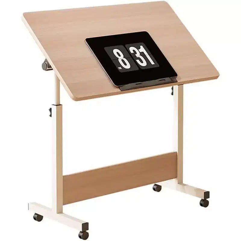 Petit bureau debout, hauteur réglable, bureau pliable avec roulettes, table d'ordinateur mobile, bureau assis-debout, pour petits espaces