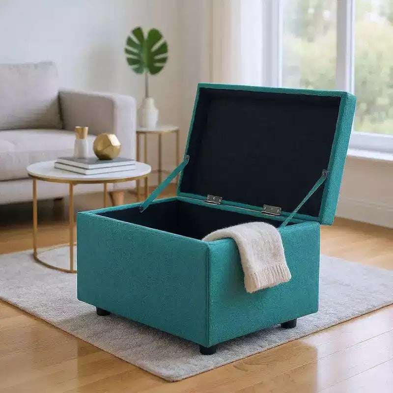 Tabouret de rangement multifonctionnel, assise et rangement en un, entrée de salon