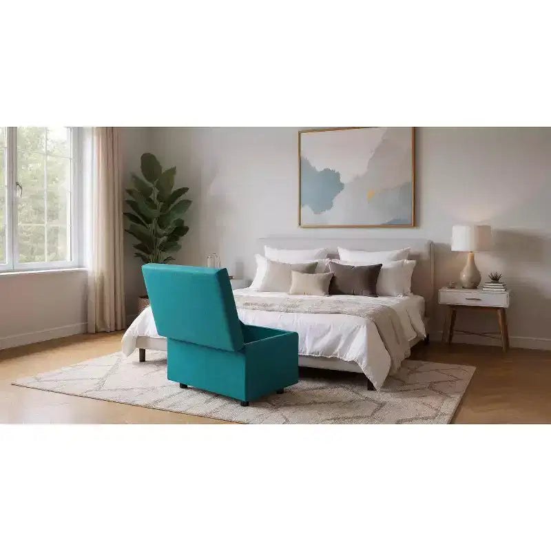 Tabouret de rangement multifonctionnel, assise et rangement en un, entrée de salon