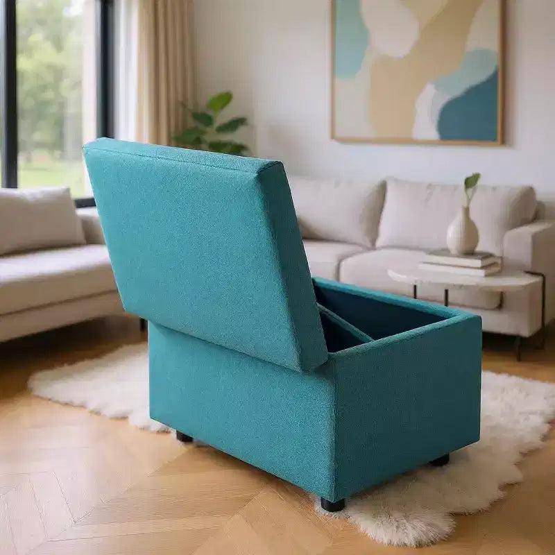 Tabouret de rangement multifonctionnel, assise et rangement en un, entrée de salon